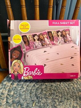 New Barbie Pink Character Full Sheet Set